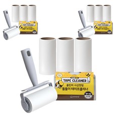 Nature Living Clean bee斜線切滾筒黏塵器+替換裝 4捲組 手持型, 3組