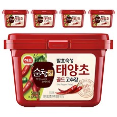 Sunchanggong 太陽椒黃金辣椒醬, 500g, 5個