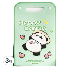 하태스몰 심플한 파일가방 2937, 팬더, 3개