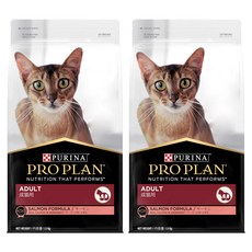 프로플랜 어덜트 고양이 건식사료, 연어, 1.5kg, 2개