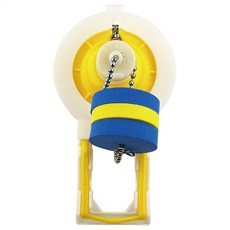 Elephant Waters 沐象 二段可調式 前壓型馬桶省水器 DIY生活衛浴配件, 白色 + 黃色 + 藍色, 1個