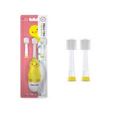 MEGA TEN 兒童聲波電動牙刷鴨 + 補充頭 4p, MB-KS6008D