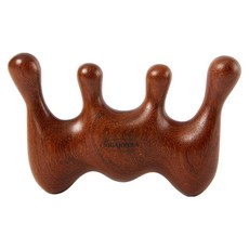 니가조화 얼굴 마사지 바디 두피 우드 괄사, 1개, C타입