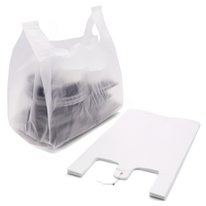 Happy lock 外送塑膠袋 無印刷 半透明 中 32 x 45 x 21 cm, 2個, 18L