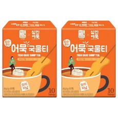 NOKCHAWON 綠茶園 暖呼呼魚板湯風味茶 原味, 2個, 4g, 10入, 4g