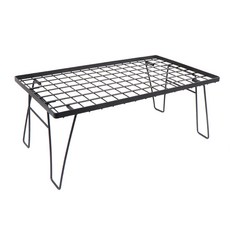 Breeze Moon 折疊式露營層架桌 冰桶架, 現代黑