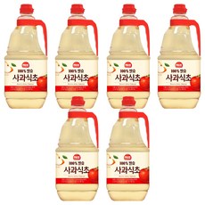 해표 사과식초, 1.8L, 6개