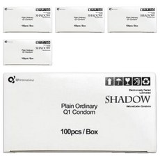 섀도우 남성용 콘돔 플레인 오디너리, 100개입, 5개
