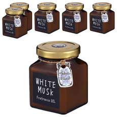 John's Blend 芳香膏, 凍狀質地自然揮發, 有效消除惱人異味, 白麝香, 135g, 6罐