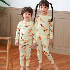 Maykids 孩童紅蘿蔔印花長袖居家套裝