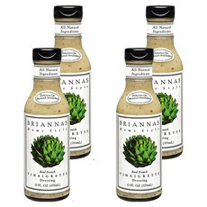 BRIANNAS 無糖法式油醋醬, 355ml, 4瓶