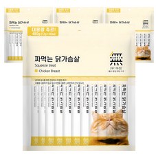 무마진 고양이 짜먹는 간식 40p, 닭가슴살, 480g, 4개