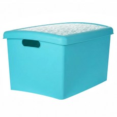 KEYWAY 聯府 魔法27整理箱附蓋 27L, 藍色, 1個