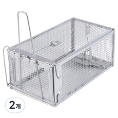 圓形堅固超強力捕鼠器 銀色 140 x 270 x 120 mm, 2個, 1入