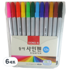 DONG-A 簽字筆, 12色, 6套