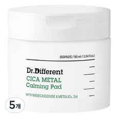 닥터디퍼런트 시카 메탈 카밍 패드 90ml, 60매입, 5개