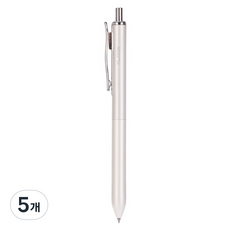 누사인 메탈 클립 젤 볼펜 0.5mm, 크림화이트