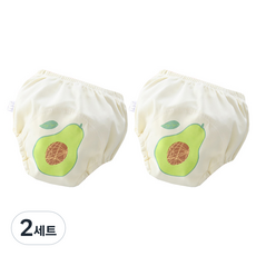 베베니즈 후르츠 유아 배변훈련팬티 2p, 아보카도, 2세트