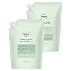 Bebesup 嬰兒用居家衣物柔軟精 微風花園香 補充包, 2個, 1L