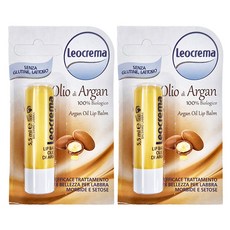 Leocrema 蕾歐瑪 摩洛哥堅果油潤唇膏 5.5ml 深層滋潤 保濕修護, 2支