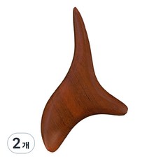 Rose On 原木三角指壓棒, 2個, 櫻桃橡木色
