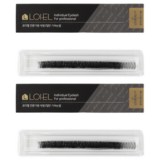 LOIEL 整條式假睫毛, 黑色 透明線(5P-8號), 2盒