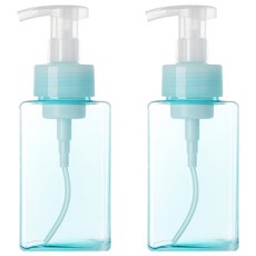 慕斯分裝瓶, 2個, 透藍色