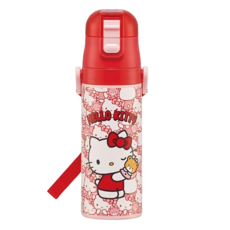 Skater 不鏽鋼保溫水壺 SDC4, KITTY 紅色, 470ml, 1個