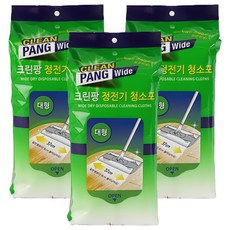 크린팡 대형 정전기 청소포 60매입, 3개