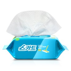 스카트 도톰&촉촉한 세정탈취 물걸레 청소포 베르가못향 25매, 1개
