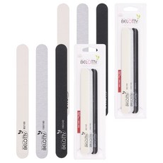 BELOTTY 韓國製造 高級指甲磨砂美甲銼刀組, 混色, 2套