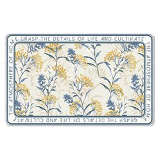 廚衛硅藻泥吸水腳踏墊 花草款, 花草款 多色, 1個