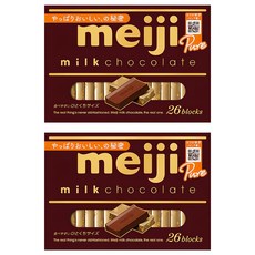 meiji 明治 牛奶巧克力 盒裝 26枚入, 2盒, 120g