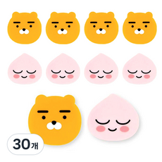 KAKAO FRIENDS 橡皮擦 2款 x 5入組, 萊恩, 屁桃, 30個