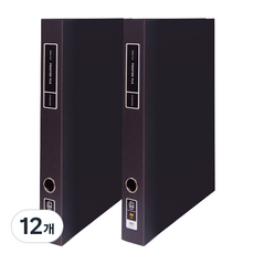 위즈오피스 프론 바인더 3cm, 블랙, 12개