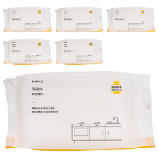 HOLA 和樂家居 REAL抗菌去污廚房濕巾, 1入, 6包