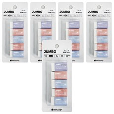 화랑 점보 프로 미니 지우개, 화이트, 5세트