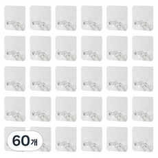 코드걸이, 투명, 60개