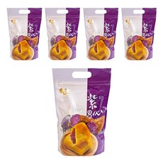 古道 紫心Q餅，台灣風味點心, 280g, 5袋