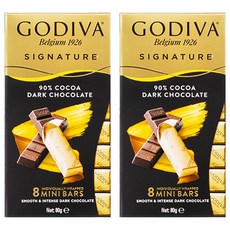 고디바 시그니쳐 다크 초콜릿 미니바 8p, 80g, 2개