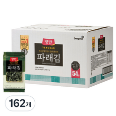 양반 파래김, 4g, 162개