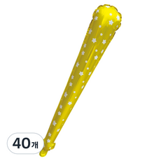 Akako 趣味應援棒氣球, 40個, 黃色