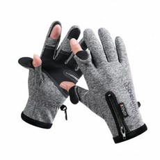 理享家 露指設計防寒防潑水機車手套 L 灰色, 19~20cm
