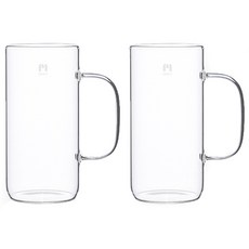 몬즈 내열유리 카페 비어머그잔 650ml, 2개