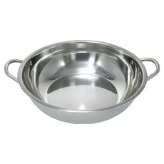 TITITI 電磁爐不鏽鋼火鍋, 銀色, 1個, 28cm