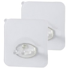 minono 米諾諾 不留痕牙刷架 6 x 6 x 2.1cm 200g, 透明色, 2個