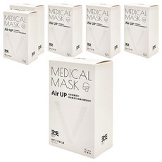 天天 自然V 成人平面醫用口罩 未滅菌, 珍珠白, 20片, 6盒