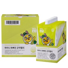 Myni 低卡蒟蒻果凍飲 青葡萄口味, 110g, 10入