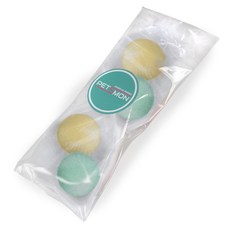 PETSMON 趣味貓咪玩具 大羊毛球 2款, 混色, 1套