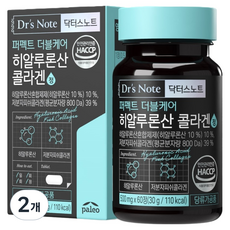DrSNote 完美雙效護理玻尿酸膠原蛋白 30g, 60錠, 2個